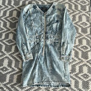 🍍VINTAGE GUESS STONE WASHED ONE PIECE SKIRT🍍pit to pit 16”🍍length 30”🍍sz 12